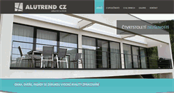 Desktop Screenshot of alutrend.cz
