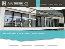 Tablet Screenshot of alutrend.cz